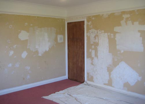 Before — hallway and stairs